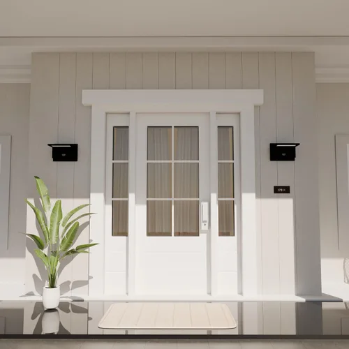 Vista 8 de Lámpara de pared para exteriores, sensor de movimiento, lámpara LED de montaje en pared, moderna lámpara de iluminación exterior de aluminio