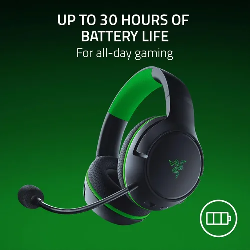 Vista 7 de Razer Kaira HyperSpeed Wireless Gaming Headset for Xbox Series X S, Xbox One, PC: TriForce 50mm Drivers - HyperClear Cardioid Mic - Low Latency