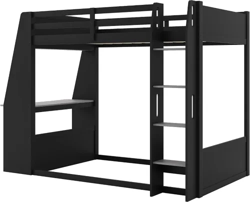Vista 8 de Polibi Twin Wooden Gaming Bunk Bed with Desk, USB & LED Light