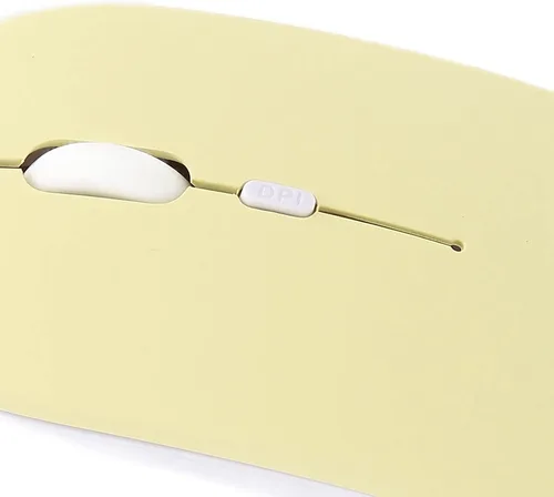 Vista 5 de Zyyini - Mouse de 1600 DPI de 3 velocidades, ajustable, óptico, Bluetooth, para computadora, mouse ergonómico, ultrafino, silencioso