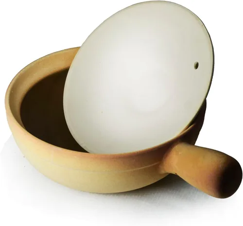 Vista 5 de Cuencos de cazuela de sopa de cebolla francesa Vajilla Retro Arcilla Cerámica con Tapa Cocinar Sopa Shaguo (mango DR19cm)