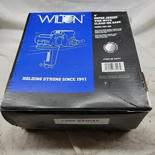 Vista 4 de Wilton Super-Junior - Tornillo de 4" de abrazadera con base giratoria, 4" de ancho de mandíbula, 2-1/4" de abertura de mandíbula, 2" de garganta