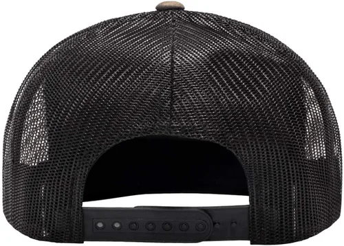 Vista 3 de Su logotipo bordado en Yupoong 6006 Flatbill Trucker Snapback Sombrero Logo personalizado