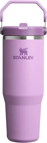 Vista 49 de STANLEY IceFlow 2.0 - Vaso con pajilla abatible con asa, 30 onzas, tapa giratoria y popote abatible, botella de agua a prueba de fugas, acero Tiza