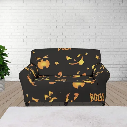 Vista 63 de Funda de sofá con diseño de árbol de bandera estadounidense para sofás y sofás, decoración navideña, funda antideslizante para sofá de 1 cojín