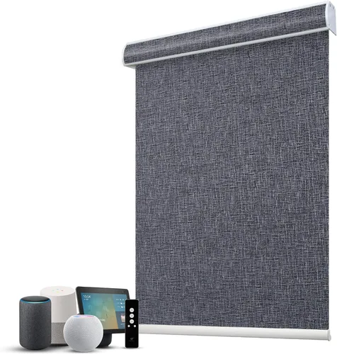 Vista 64 de SmartWings Persianas Motorizadas con Filtro de Luz, Compatible con Matter Thread Homekit Z-Wave Alexa Google, Persianas con 70% de Opacidad Safari