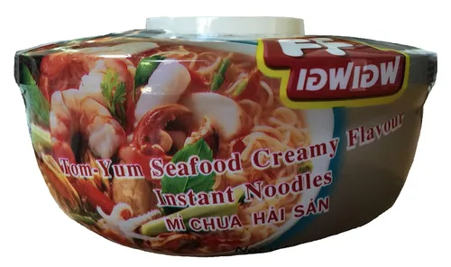 Vista 2 de FF Tazón de fideos instantáneos Ramen de 2.30 onzas, paquete de 6 unidades (sabor a carne Pho)