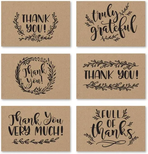 Vista 10 de Hadley Designs Tarjetas de agradecimiento a granel con sobres, 24 tarjetas de agradecimiento para profesores, lindas tarjetas de agradecimiento