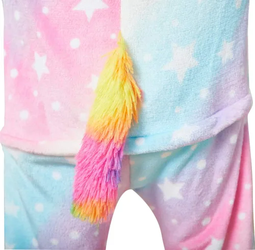 Vista 3 de Mameluco de unicornio para pijamas de animales, cosplay, disfraz unisex de Halloween