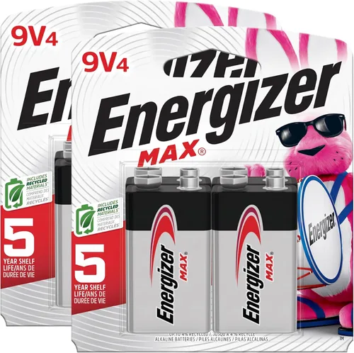 Vista 11 de Energizer - Pilas alcalinas MAX 9V, 9 voltios (paquete de 4), el empaque puede variar
