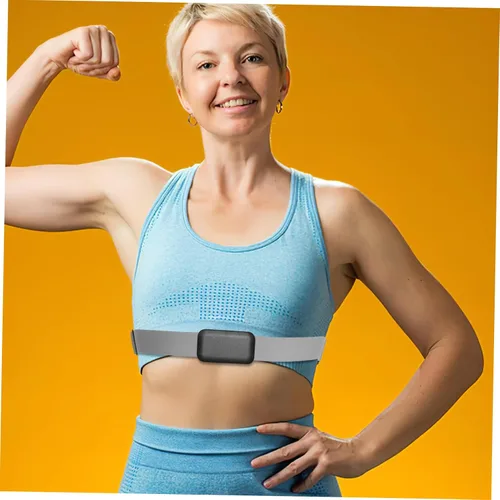 Vista 4 de Correa deportiva de repuesto para el pecho, cómodo monitor elástico para un seguimiento preciso para actividades al aire libre y sesiones de fitness