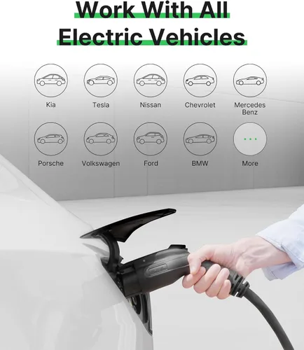 Vista 7 de Autel Cargador EV Nivel 2 40 Amperios Hogar Inteligente AI para Vehículo Eléctrico (EV) con Wi-Fi y Bluetooth, EVSE con Funda Integrada y Cable