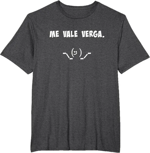 Vista 28 de Camisa Chistosa Funny Latin Shirt en español. Camiseta Asphalt Grey