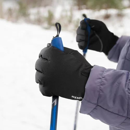 Vista 2 de Trifabricy -Guantes de esquí de invierno de 10 para hombres y mujeres, guantes térmicos de nieve impermeables multicapa para clima frío, guantes