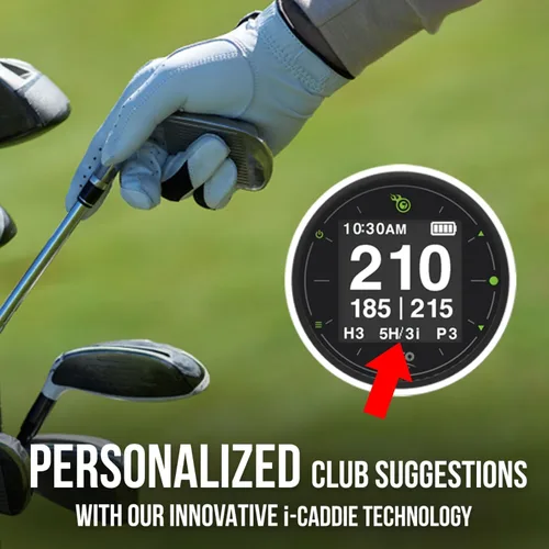Vista 4 de Reloj GPS para golf Izzo Swami con sugerencias personalizadas de palos