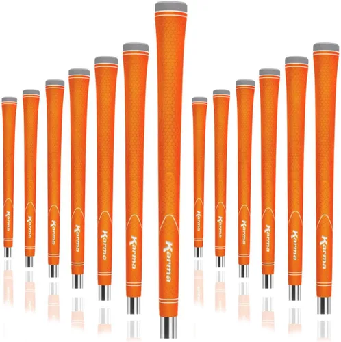 Vista 3 de Karma Neion II - Juego de agarres de golf de repuesto, de goma antideslizante de colores vibrantes para hombres y mujeres, elige individual, 9, 13