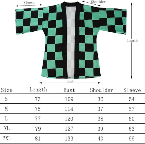 Vista 5 de Disfraz de anime para cosplay con diseño de kimono y disfraz de Halloween