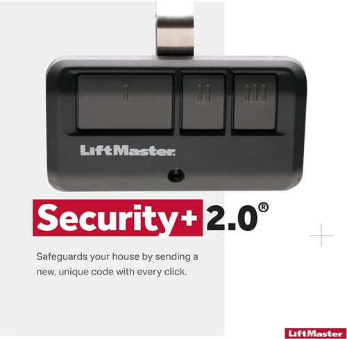 Vista 2 de Liftmaster 893LM - Abridor de puerta de garaje de 3 botones con control remoto LiftMaster