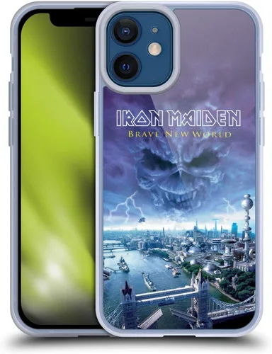 Vista 54 de Head Case Designs Funda de gel suave con licencia oficial de Iron Maiden Brave New World, compatible con Apple iPhone 7 Plus/iPhone 8 Plus Nuevo