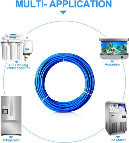 Vista 7 de Grifo de agua de ósmosis inversa/ósmosis inversa, adaptador de agua de alimentación: 3/8 "x 3/8" x 1/4" o G 1/2 "xG 1/2 "x1/4", tubo de agua RO