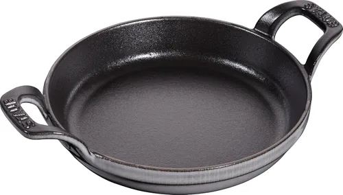 Vista 6 de staub Dish 40509-472 - Plato redondo pequeño, negro, 4.7 pulgadas (4.7 in), compatible con inducción, producto auténtico japonés