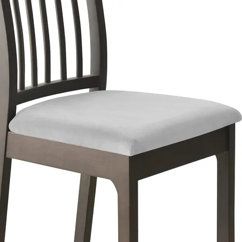 Vista 13 de Juego de 2 fundas elásticas para asiento de silla de comedor, de terciopelo suave, fundas protectoras universales extraíbles para sillas de comedor