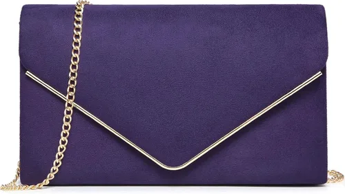 Vista 17 de Bolsos de mano Dasein para mujer, de ante sintética, para noche, formales para fiestas, bodas, cócteles, graduación