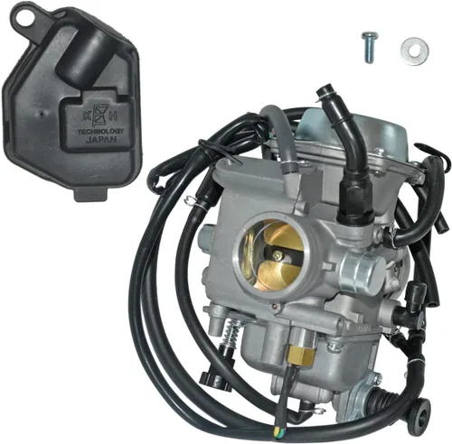 Vista 2 de Carburador apto para Honda Rancher 350 TRX350TM TRX350FM Rancher ES TRX350TE TRX350FE 2x4 4x4 2000-2006 con filtro de aire 16100-HN5-M41