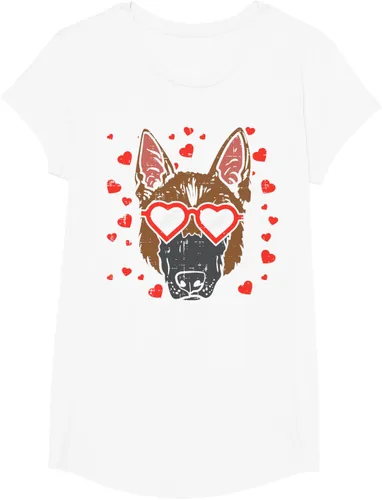 Vista 69 de Camiseta de regalo para perro con cara de pastor alemán, Negro, S