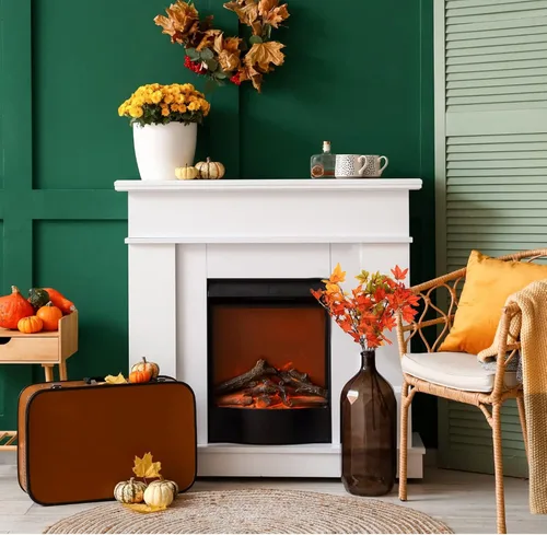 Vista 6 de SATINIOR 16 piezas de hojas de arce artificiales de otoño, ramas, decoraciones de Acción de Gracias para el hogar, hojas de otoño, tallos de arce