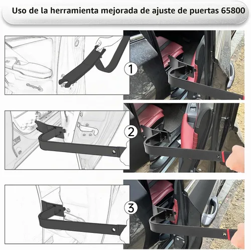 Vista 3 de Herramienta de alineación de bisagra de puerta de coche, herramienta de ajuste de puerta mejorada 65800