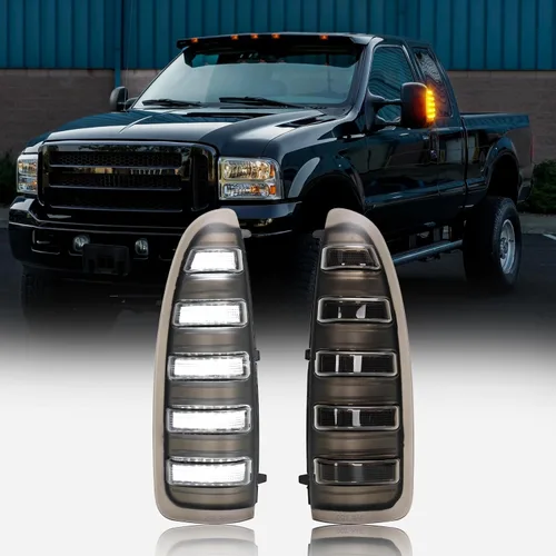 Vista 10 de Luz intermitente LED para espejo lateral compatible con Expedition Navigator 2003 2004 2005 2006, señales de giro secuenciales dinámicas ámbar, kit