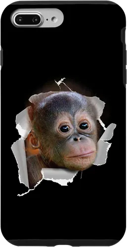 Vista 12 de Funda para disfraz con cara de Utan para iPhone 16 con diseño divertido de mono Orang Utan