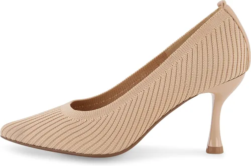 Vista 2 de CUSHIONAIRE Zapato de tacón de punto Encore para mujer con acolchado de espuma viscoelástica, anchos disponibles