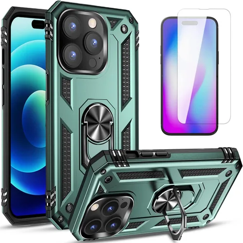 Vista 8 de STARSHOP STARSHOP - Funda compatible con iPhone 11 Pro Max, con [protector de pantalla de vidrio templado incluido], cubierta de teléfono STARSHOP