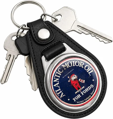 Vista 79 de Brotherhood Round Key Chain for Vintage Motor Oil, Petroleum, and