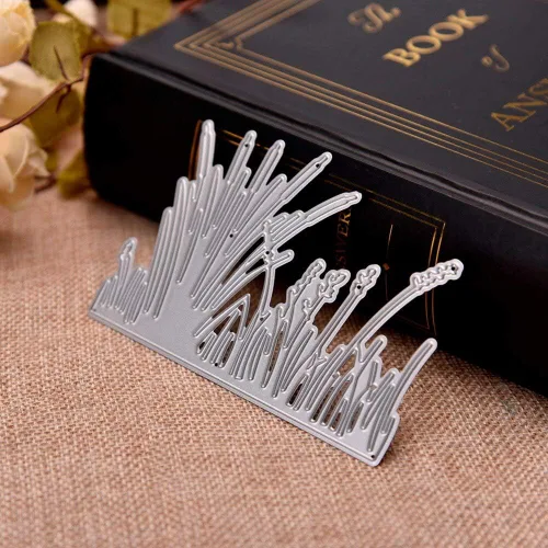 Vista 3 de 1 troquel de corte de hierba cálamus, troqueles de hierba, plantillas de corte de metal DIY Scrapbooking Artist para manualidades, troquelados