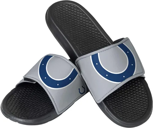 Vista 22 de FOCO mens NFL Team Cropped Big Logo Shower Sport Slide Flip Flop Sandals