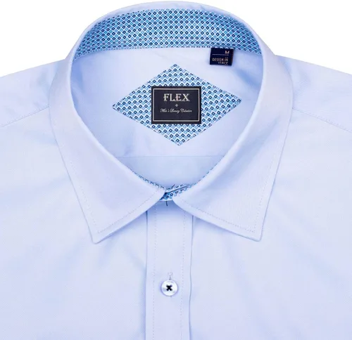 Vista 4 de J.VER Camisa de vestir elástica de manga larga casual para hombre, sin arrugas, ajuste regular, con botones