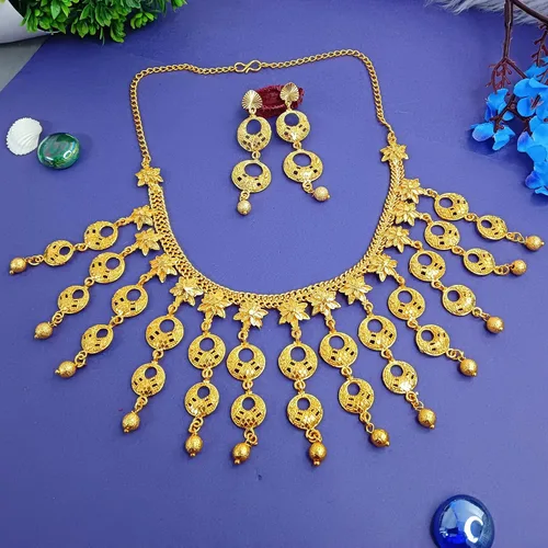Vista 2 de Efulgenz Indian Style Bollywood Fashion Gold Tone Wedding Bridal Tassel Choker Collar Necklace Earrings Jewelry Set