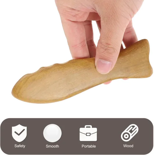 Vista 4 de Naturaleza Masajeador Facial Masaje Raspar Junta Raspar Herramienta Rasguño para el Cuidado