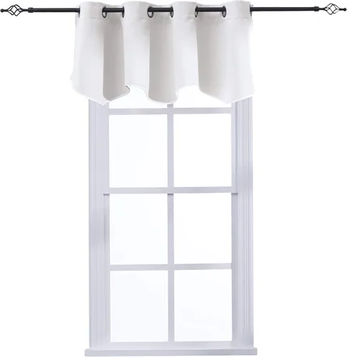 Vista 28 de Aquazolax Cortinas opacas de 45 pulgadas de largo, juego de 2 paneles para guardería, cortinas de tratamiento de ventanas con aislamiento térmico