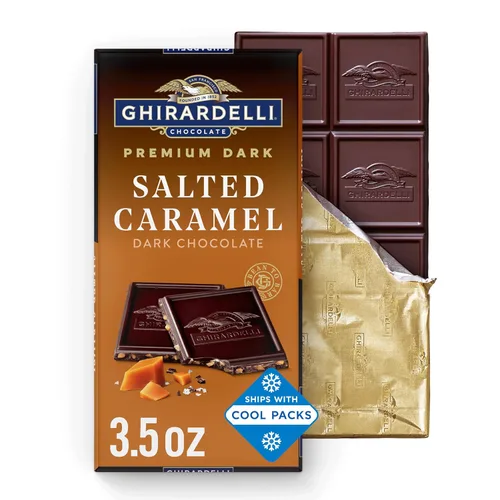Vista 18 de GHIRARDELLI Barra de chocolate negro intenso, sal marina 60% cacao, barra de 3.5 onzas