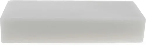 Vista 2 de Barra de cera de abeja rectangular triple filtrada blanca 1 oz