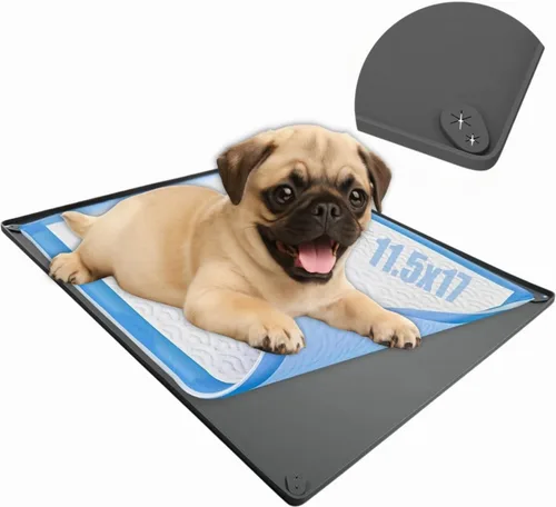 Vista 8 de Bandeja para orina de perro para almohadillas de orina de 30 x 36 pulgadas Gris