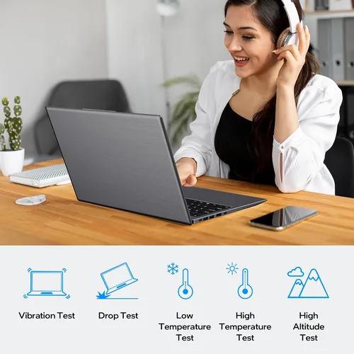 Vista 7 de UOWAMOU 15.6 pulgadas, 16 GB de RAM, SSD de 512 GB, computadora portátil con pantalla FHD IPS, N5095 Quad Core, WiFi 2.4/5G, retroiluminación BT4.2