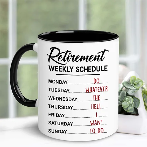 Vista 4 de WHIDOBE Regalo de jubilación – Regalo para hombres y mujeres de jubilación – Regalos para jubilados – Regalos de calendario semanal de jubilación