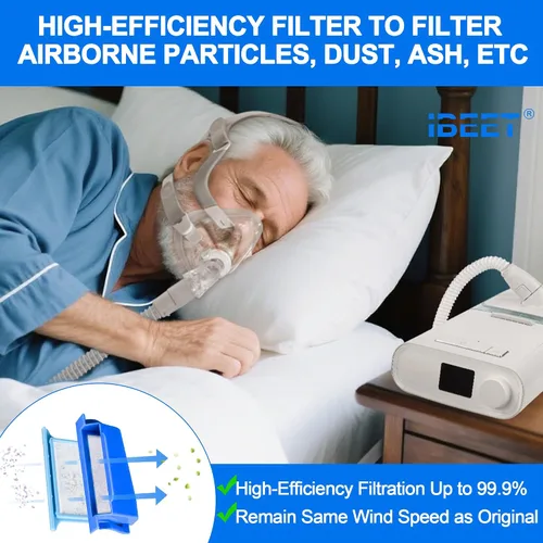 Vista 3 de 24 filtros CPAP para Dream Station 1 filtros, incluye 12 filtros de polen ensamblados y 12 filtros ultrafinos, suministros de filtros de repuesto