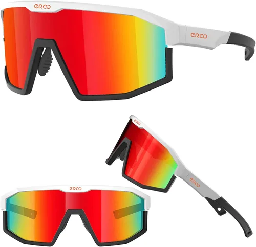Vista 20 de Eazyrun Gafas de sol polarizadas deportivas para niños de 8 a 12 años, lentes para béisbol, softbol, ciclismo, protección UV para niños y niñas