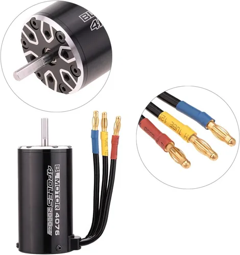 Vista 5 de GoolRC 4076 2000KV 4P Motor sin escobillas sin sensor para 1/8 RC Monster Truck Car